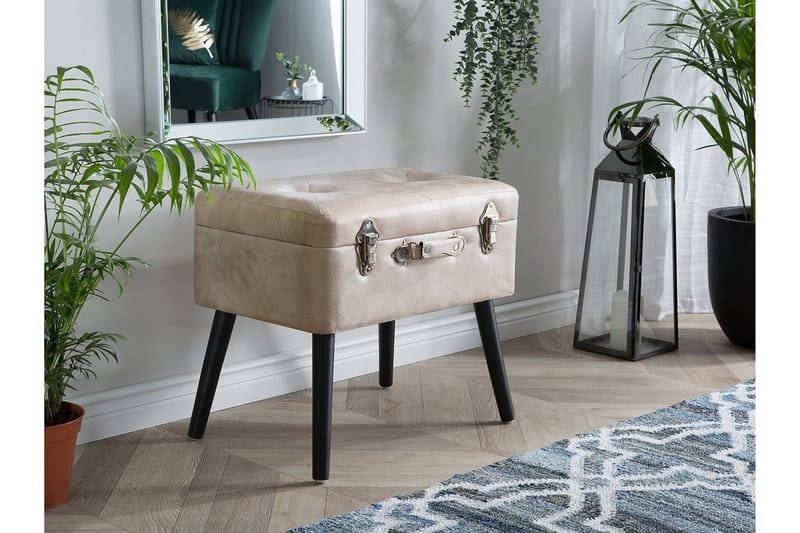 Mallard Avlastningsbord 52 cm - Beige - Møbler - Bord - Avlastningsbord - Brettbord og småbord