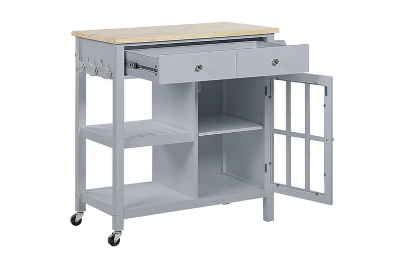 Manesseno Serveringsvogn 80 cm - Grå - Møbler - Bord - Avlastningsbord - Brettbord og småbord