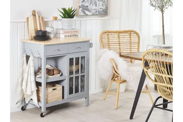 Manesseno Serveringsvogn 80 cm - Grå - Møbler - Bord - Avlastningsbord - Brettbord og småbord