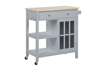 Manesseno Serveringsvogn 80 cm - Grå - Møbler - Bord - Avlastningsbord - Brettbord og småbord