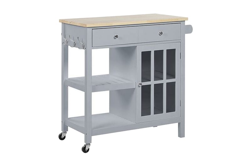Manesseno Serveringsvogn 80 cm - Grå - Møbler - Bord - Avlastningsbord - Brettbord og småbord