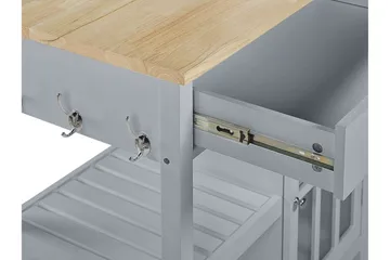Manesseno Serveringsvogn 80 cm - Grå - Møbler - Bord - Avlastningsbord - Brettbord og småbord