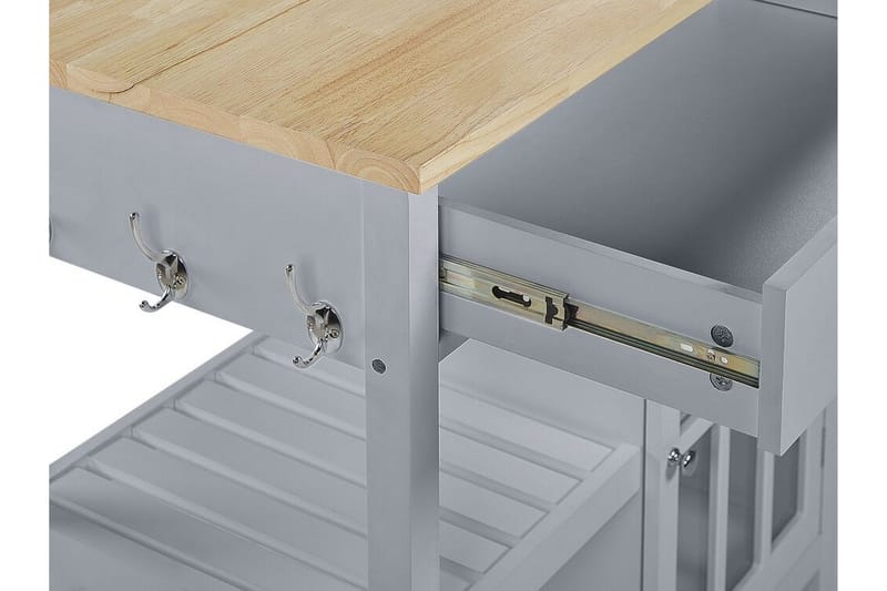 Manesseno Serveringsvogn 80 cm - Grå - Møbler - Bord - Avlastningsbord - Brettbord og småbord