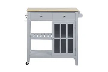 Manesseno Serveringsvogn 80 cm - Grå - Møbler - Bord - Avlastningsbord - Brettbord og småbord