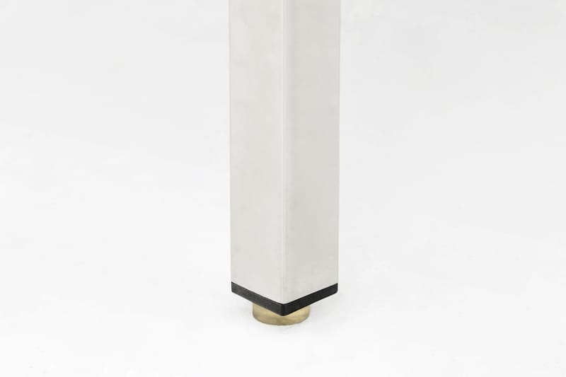 Marise Sidebord 50 cm Rundt - Hvit/Stål - Lampebord & sidebord - Brettbord og småbord