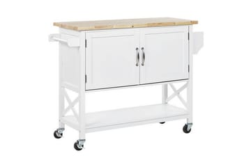 Melesse Serveringsvogn 102 cm - Hvit - Møbler - Bord - Avlastningsbord - Brettbord og småbord