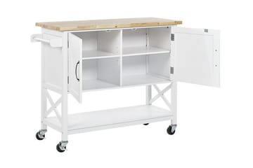 Melesse Serveringsvogn 102 cm - Hvit - Møbler - Bord - Avlastningsbord - Brettbord og småbord