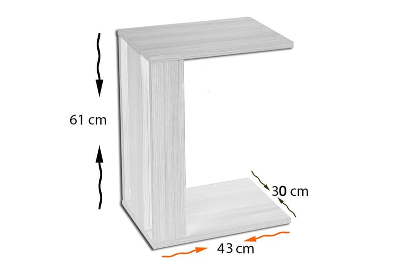 Mellberg Avlastningsbord - Svart - Lampebord & sidebord - Brettbord og småbord