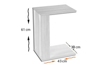 Mellberg Sidebord - Hvit - Møbler - Bord - Avlastningsbord - Brettbord og småbord