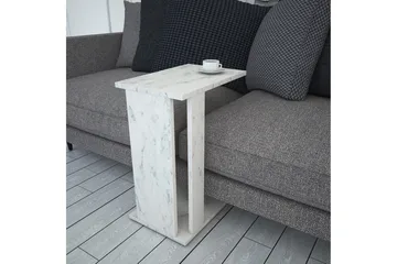 Mellberg Sidebord - Hvit/Marmor - Møbler - Bord - Avlastningsbord - Brettbord og småbord