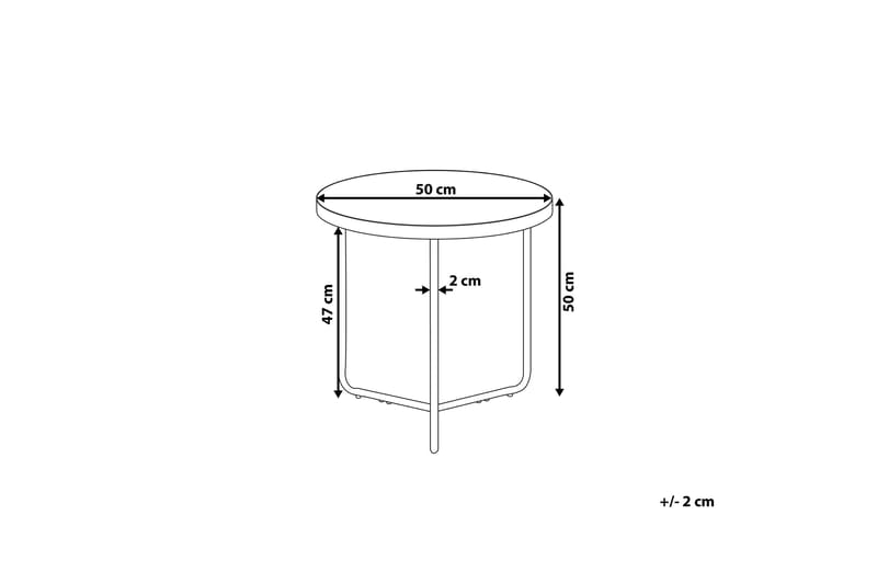 Melody M Avlastningsbord 50 cm - Tre / Natur - Lampebord & sidebord - Brettbord og småbord