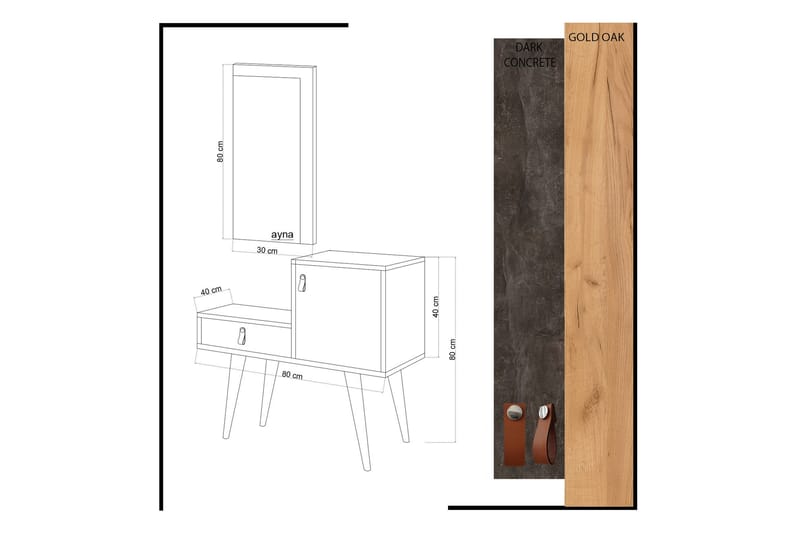 Mod Design Sidebord - Møbler - Bord - Avlastningsbord - Brettbord og småbord