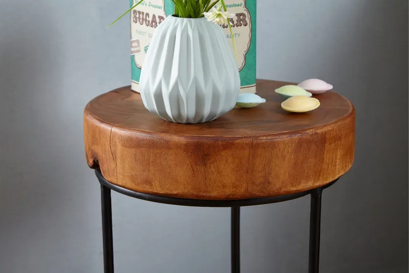 Provine Avlastningsbord 28 cm - Brun - Møbler - Bord - Avlastningsbord - Brettbord og småbord