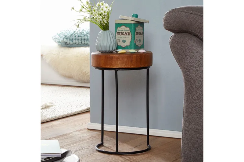 Provine Avlastningsbord 28 cm - Brun - Møbler - Bord - Avlastningsbord - Brettbord og småbord