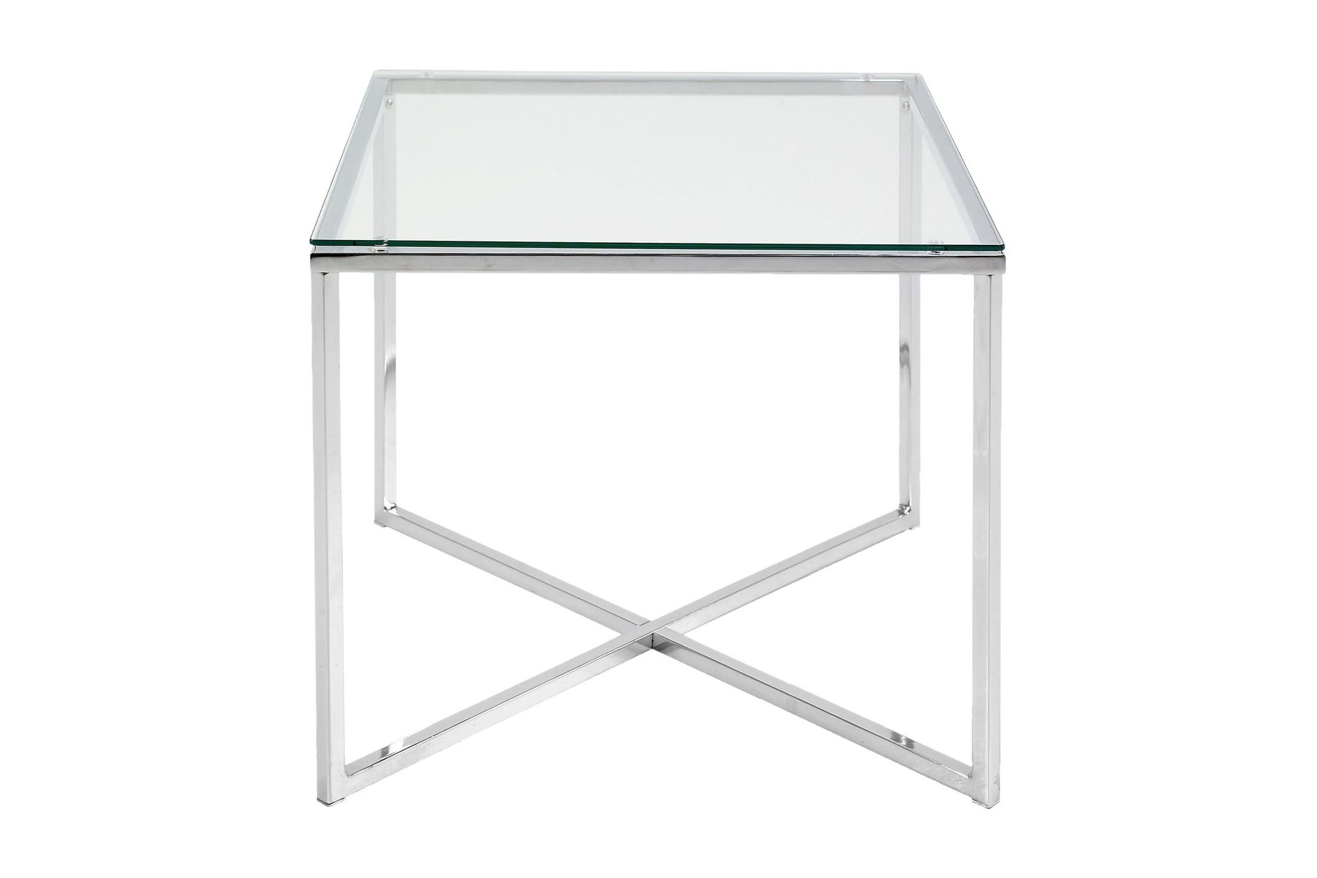 Roman Sidebord 50 cm - Glas/Krom