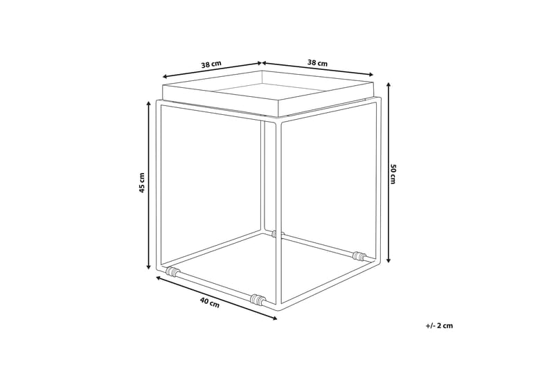 Sa|on på Avlastningsbord 40 cm - Hvit - Møbler - Bord - Avlastningsbord - Brettbord og småbord