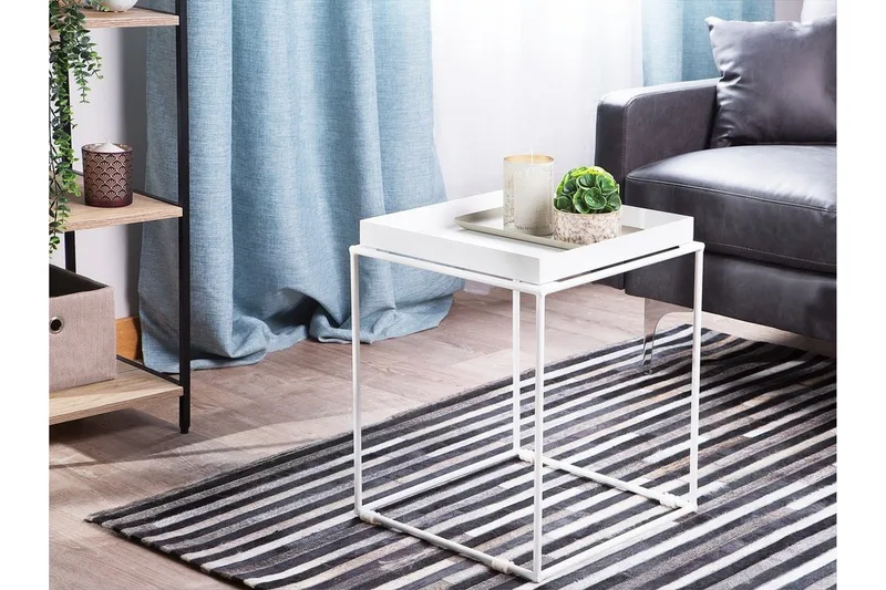 Sa|on på Avlastningsbord 40 cm - Hvit - Møbler - Bord - Avlastningsbord - Brettbord og småbord