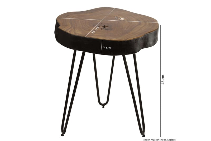 Sibbie Avlastningsbord 35 cm - Brun - Møbler - Bord - Avlastningsbord - Brettbord og småbord