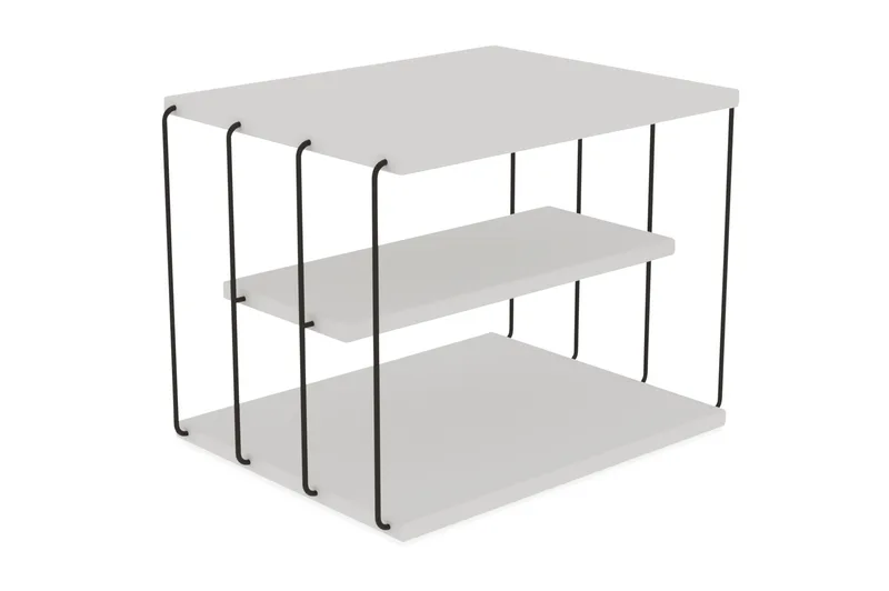 Side Table Hvit|Svart - Hvit / Svart - Møbler - Bord - Avlastningsbord - Brettbord og småbord