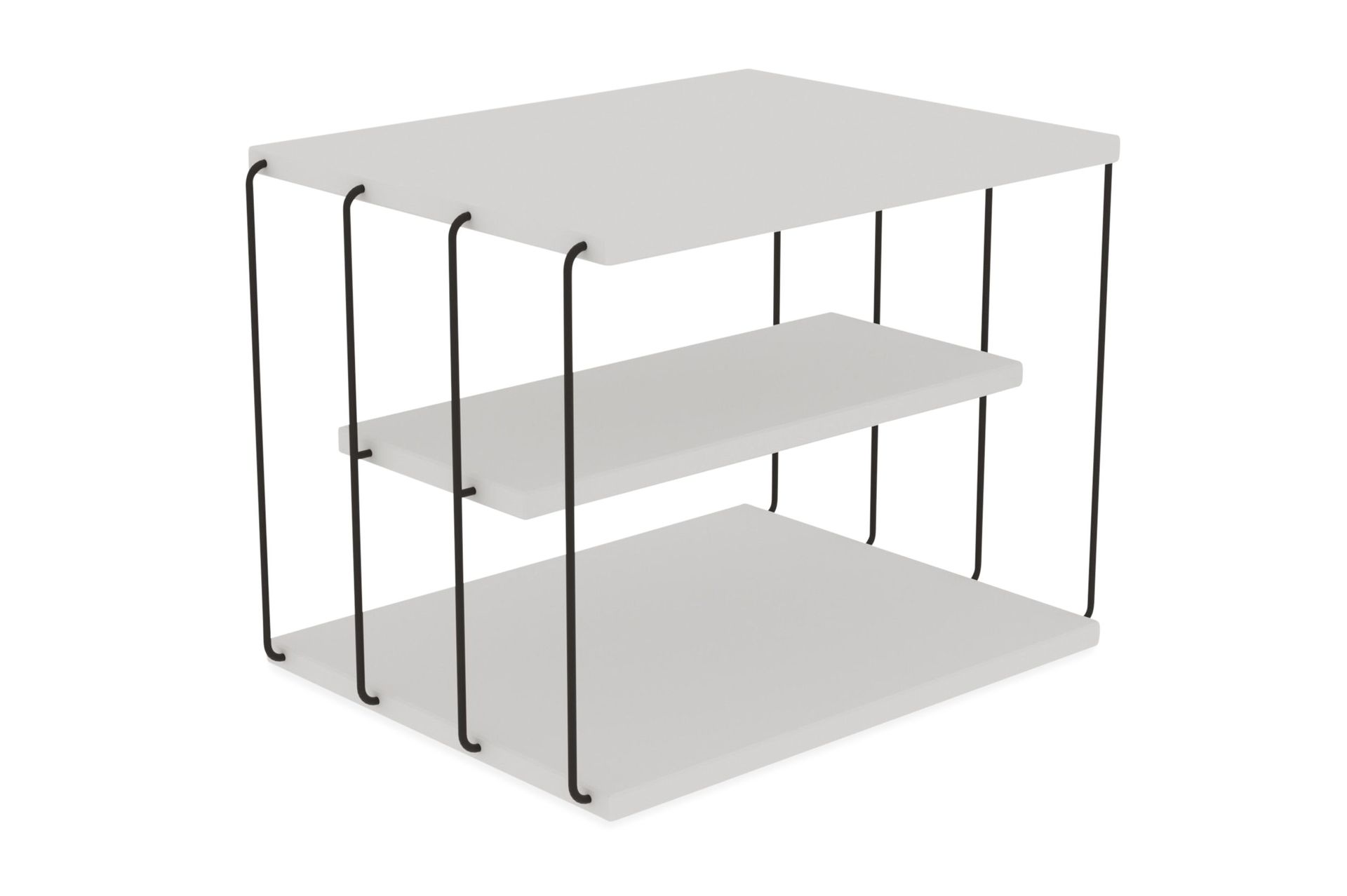 Side Table Hvit\|Svart - Hvit / Svart
