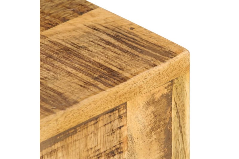 Sidebord 2 stk heltre mango - Brun - Møbler - Bord - Avlastningsbord - Brettbord og småbord