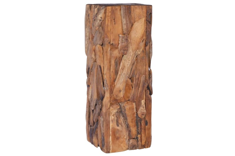 Sidebord 30x30x80 cm heltre teak - Brun - Møbler - Bord - Avlastningsbord - Brettbord og småbord