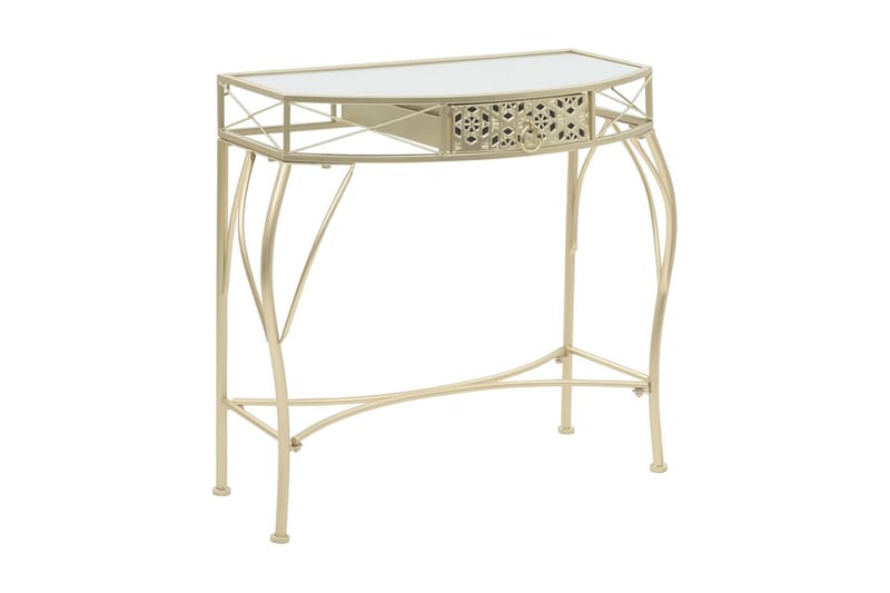 Sidebord fransk stil metall 82x39x76 cm gull - Gull - Møbler - Bord - Avlastningsbord - Brettbord og småbord