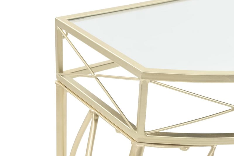 Sidebord fransk stil metall 82x39x76 cm gull - Gull - Møbler - Bord - Avlastningsbord - Brettbord og småbord