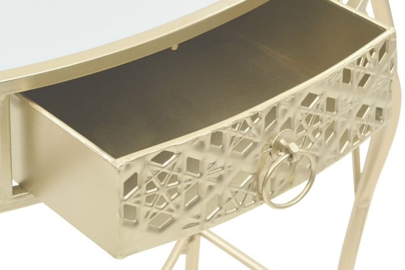Sidebord fransk stil metall 82x39x76 cm gull - Gull - Møbler - Bord - Avlastningsbord - Brettbord og småbord