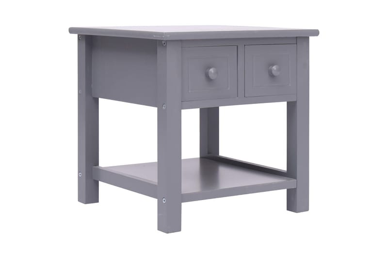 Sidebord grå 40x40x40 cm keisertre - Grå - Lampebord & sidebord - Brettbord og småbord