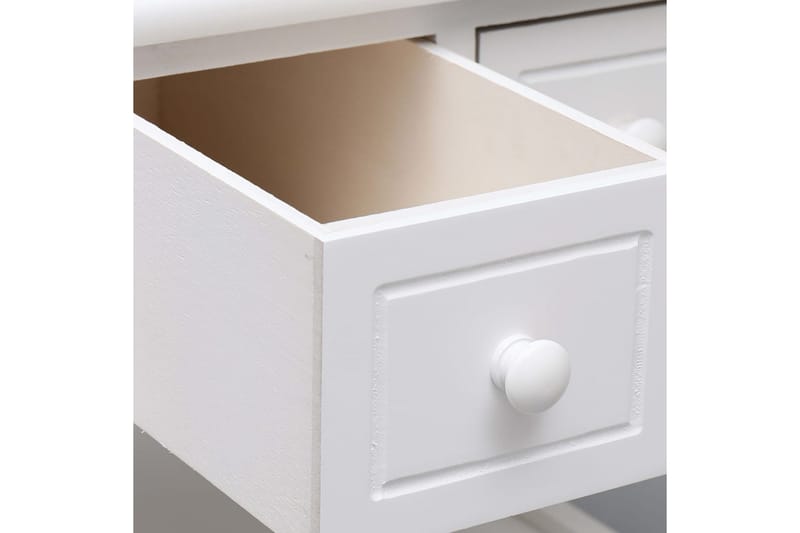 Sidebord hvit 40x40x40 cm keisertre - Hvit - Møbler - Bord - Avlastningsbord - Brettbord og småbord