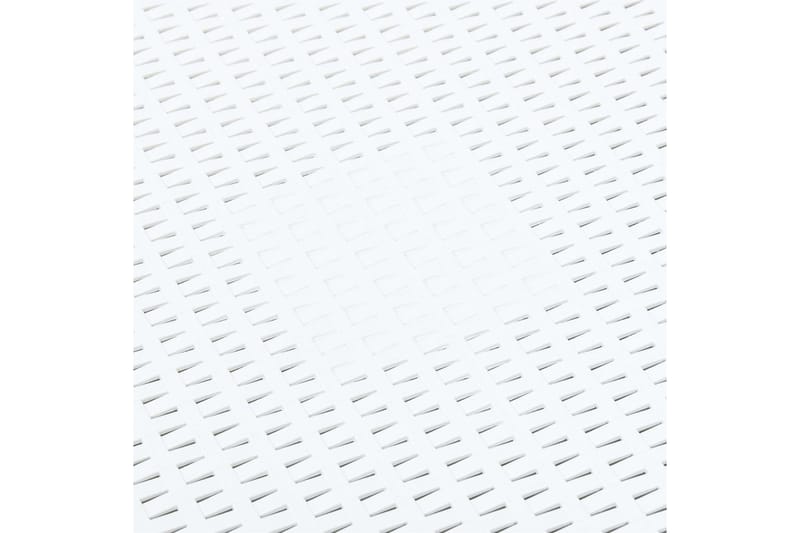 Sidebord hvit 54x54x36,5 cm plast - Møbler - Bord - Avlastningsbord - Brettbord og småbord