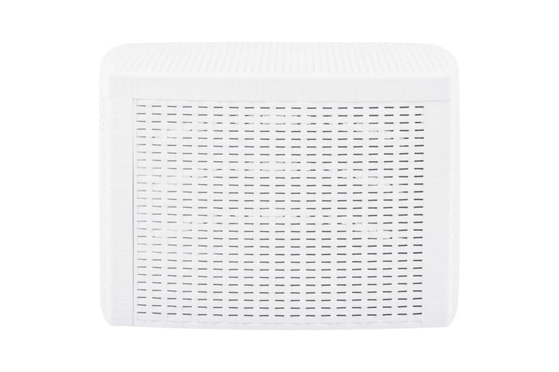 Sidebord hvit 54x54x36,5 cm plast - Møbler - Bord - Avlastningsbord - Brettbord og småbord