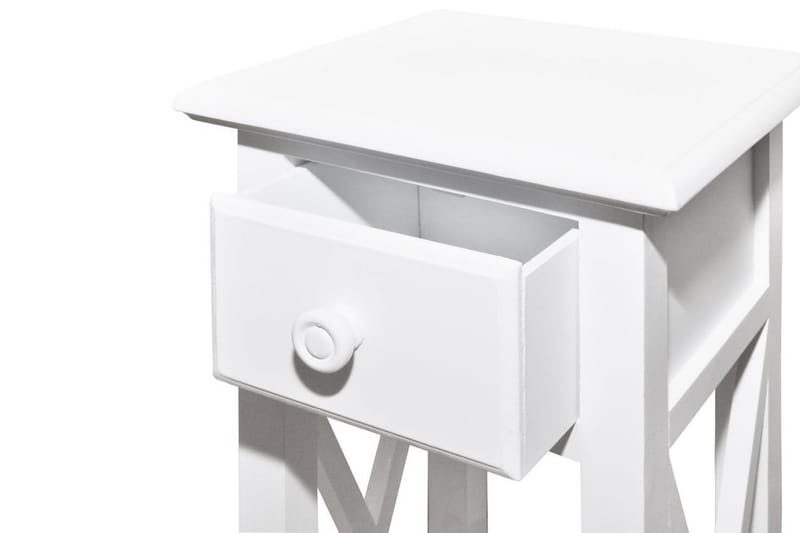 Sidebord med skuff hvit - Hvit - Møbler - Bord - Avlastningsbord - Brettbord og småbord