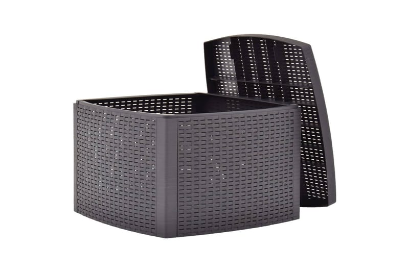 Sidebord mocca 54x54x36,5 cm plast - Møbler - Bord - Avlastningsbord - Brettbord og småbord
