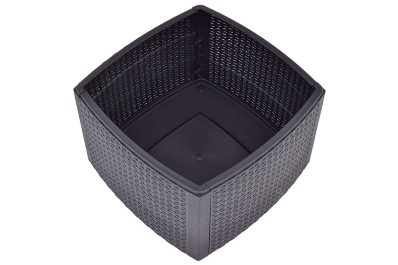Sidebord mocca 54x54x36,5 cm plast - Møbler - Bord - Avlastningsbord - Brettbord og småbord