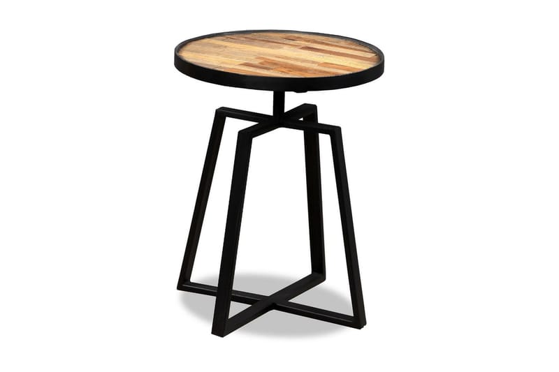Sidebord rund heltre gjennvunnet teak - Resirkulert Tre - Møbler - Bord - Avlastningsbord - Brettbord og småbord