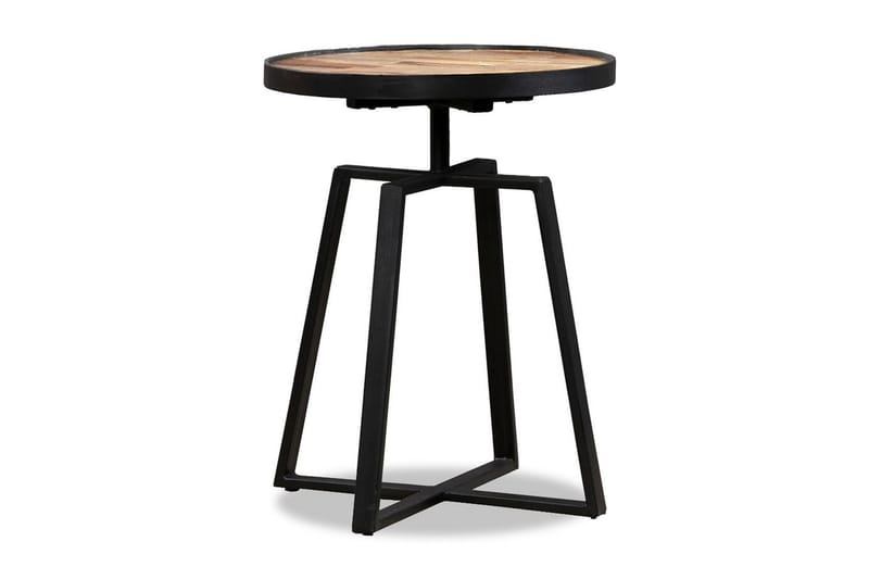 Sidebord rund heltre gjennvunnet teak - Resirkulert Tre - Møbler - Bord - Avlastningsbord - Brettbord og småbord