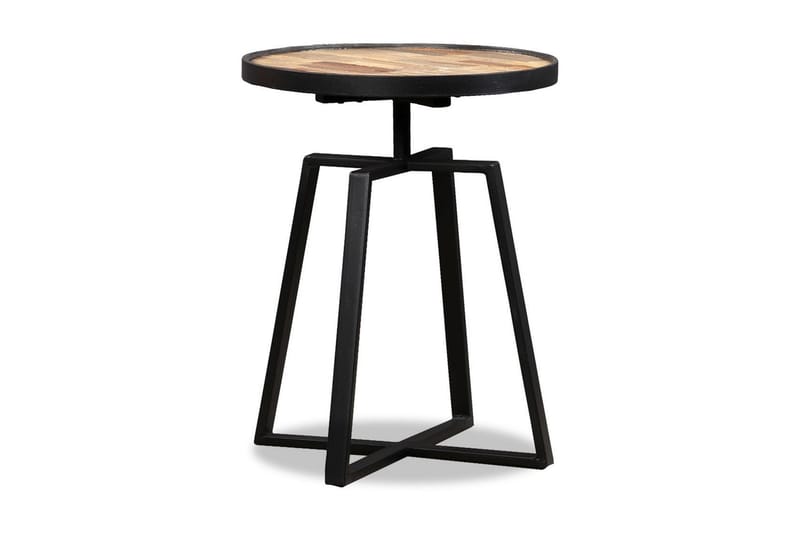 Sidebord rund heltre gjennvunnet teak - Resirkulert Tre - Møbler - Bord - Avlastningsbord - Brettbord og småbord