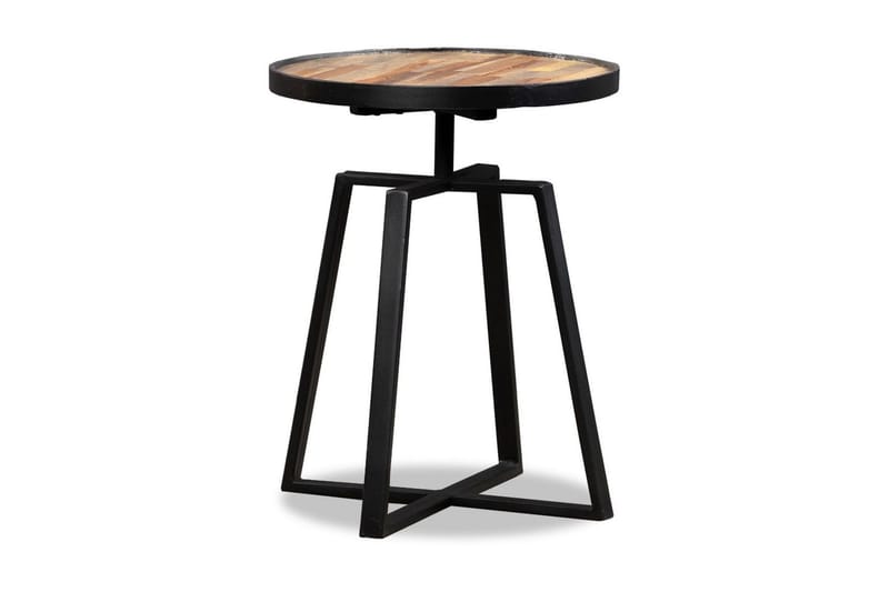 Sidebord rund heltre gjennvunnet teak - Resirkulert Tre - Møbler - Bord - Avlastningsbord - Brettbord og småbord