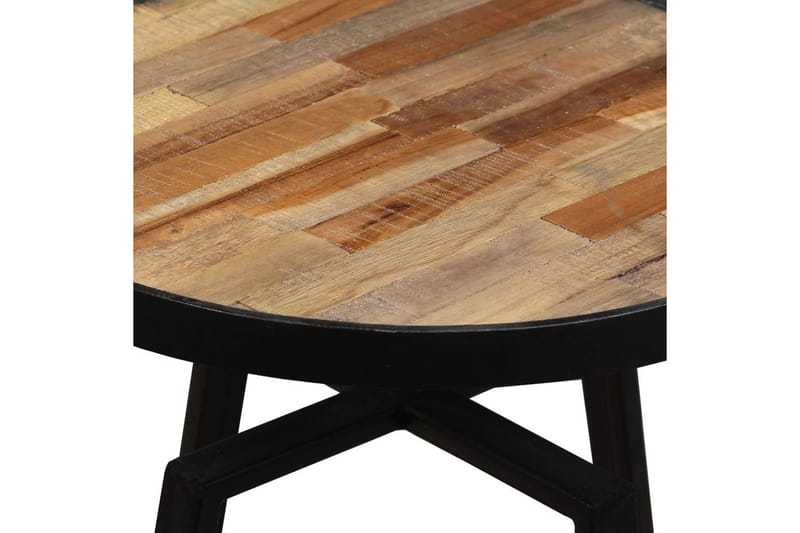Sidebord rund heltre gjennvunnet teak - Resirkulert Tre - Møbler - Bord - Avlastningsbord - Brettbord og småbord