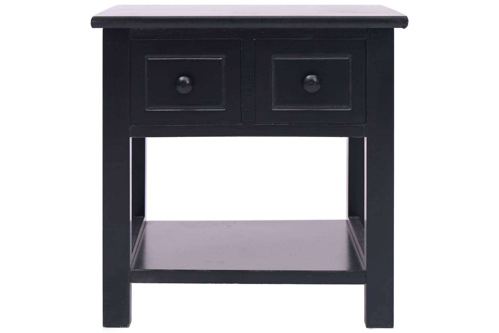 Sidebord svart 40x40x40 cm keisertre - Svart - Møbler - Bord - Avlastningsbord - Brettbord og småbord