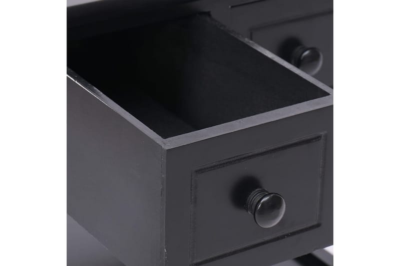 Sidebord svart 40x40x40 cm keisertre - Svart - Lampebord & sidebord - Brettbord og småbord
