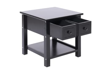 Sidebord svart 40x40x40 cm keisertre - Svart - Møbler - Bord - Avlastningsbord - Brettbord og småbord