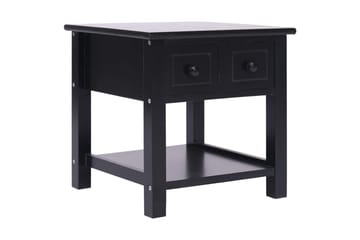 Sidebord svart 40x40x40 cm keisertre - Svart - Møbler - Bord - Avlastningsbord - Brettbord og småbord