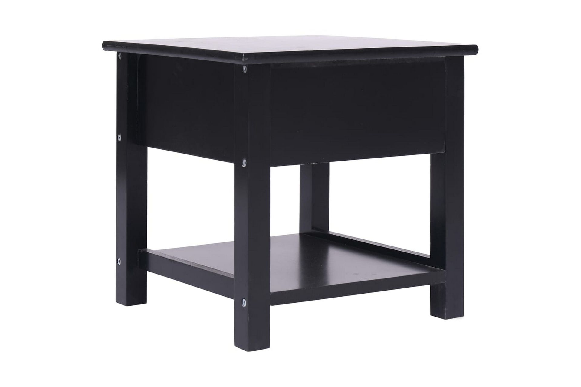 Sidebord svart 40x40x40 cm keisertre - Svart - Møbler - Bord - Avlastningsbord - Brettbord og småbord