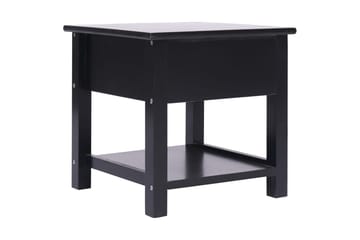 Sidebord svart 40x40x40 cm keisertre - Svart - Møbler - Bord - Avlastningsbord - Brettbord og småbord