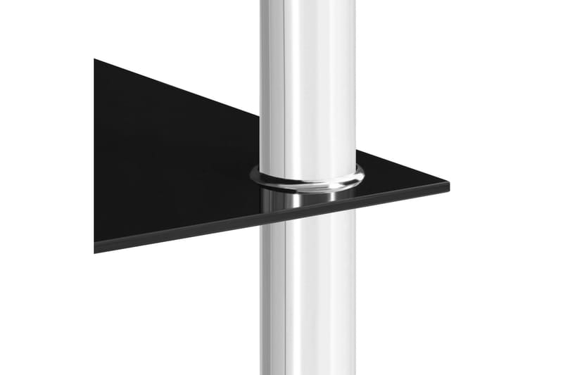 Sidebord svart 45x50x45 cm glass - Svart - Møbler - Bord - Avlastningsbord - Brettbord og småbord