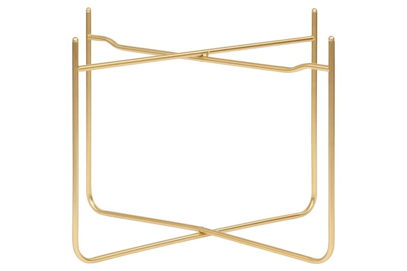 Sidebord svart og gull 38x38x38,5 cm MDF - Svart - Møbler - Bord - Avlastningsbord - Brettbord og småbord