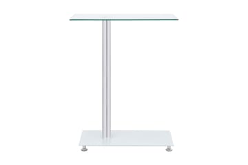 Sidebord u-formet gjennomsiktig 45x30x58 cm herdet glass - Gjennomsiktig - Møbler - Bord - Avlastningsbord - Brettbord og småbord